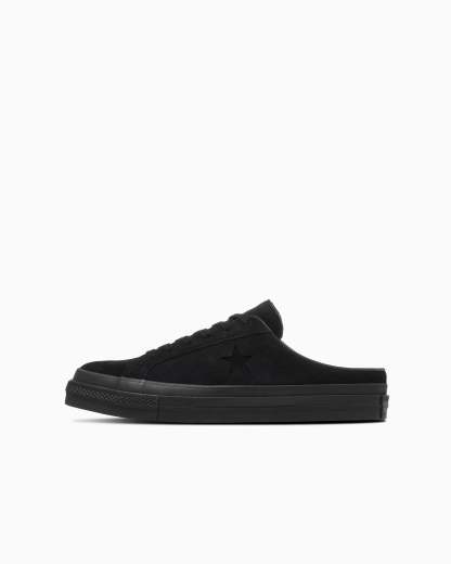 CONVERSE ONE STAR SUEDE MULE - ブラックモノクローム - 1
