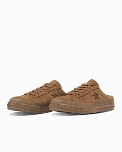 CONVERSE ONE STAR SUEDE MULE - ブラウン - 2