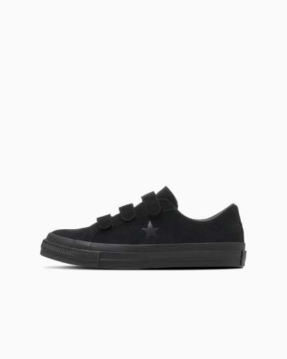 CONVERSE ONE STAR SUEDE V-3 - ブラックモノクローム - 1