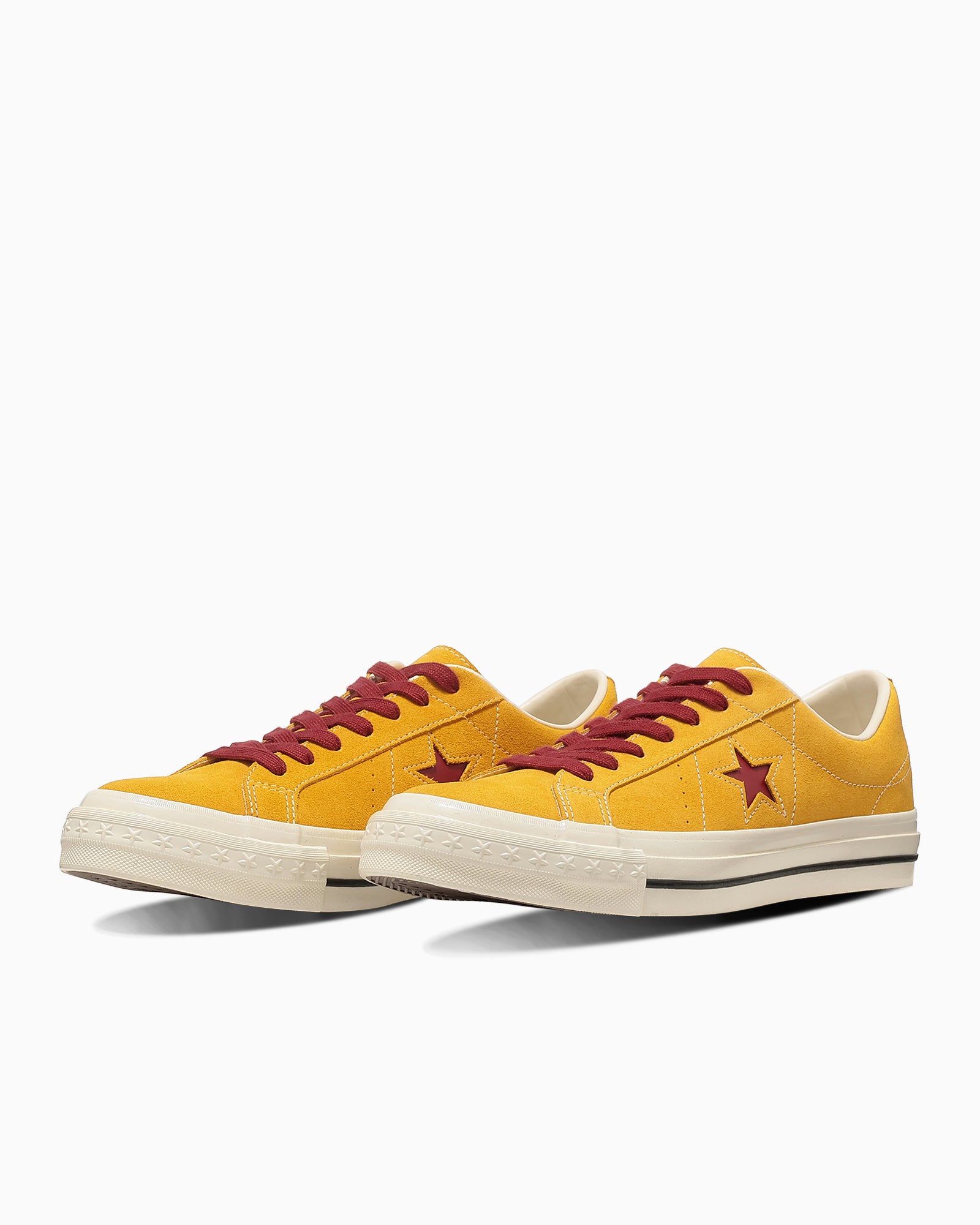 CONVERSE ONE STAR AGED SUEDE - ゴールド/レッド - 2