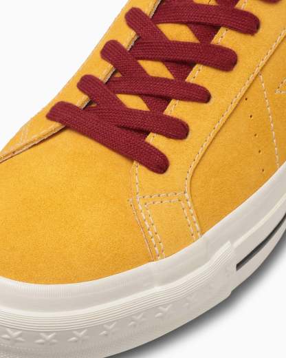 CONVERSE ONE STAR AGED SUEDE - ゴールド/レッド - 7