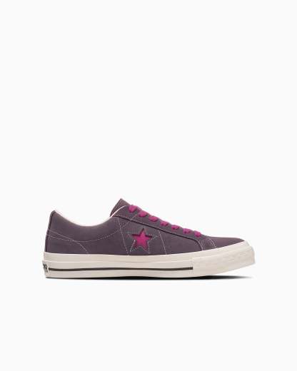 CONVERSE ONE STAR AGED SUEDE - パープル/ピンク - 3