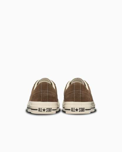 CONVERSE ONE STAR AGED SUEDE - ブラウン/ジェイドグリーン - 5