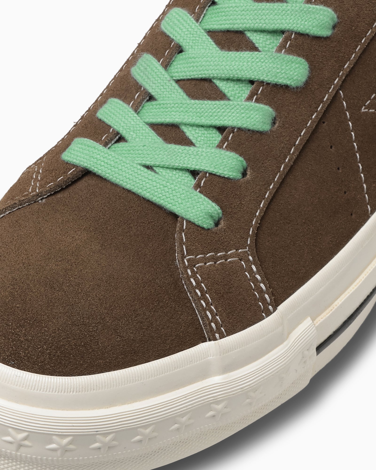 CONVERSE ONE STAR AGED SUEDE - ブラウン/ジェイドグリーン - 7