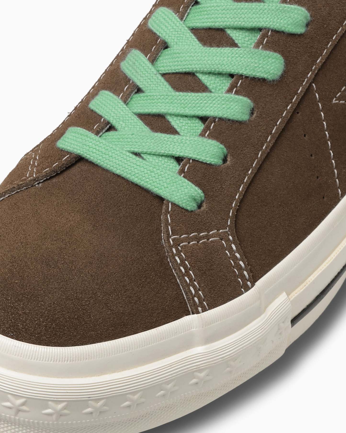 CONVERSE ONE STAR AGED SUEDE - ブラウン/ジェイドグリーン - 7
