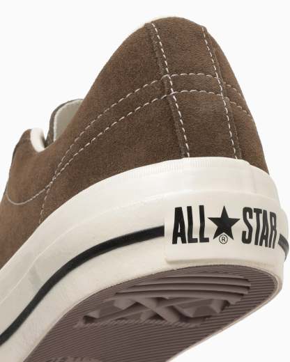 CONVERSE ONE STAR AGED SUEDE - ブラウン/ジェイドグリーン - 8