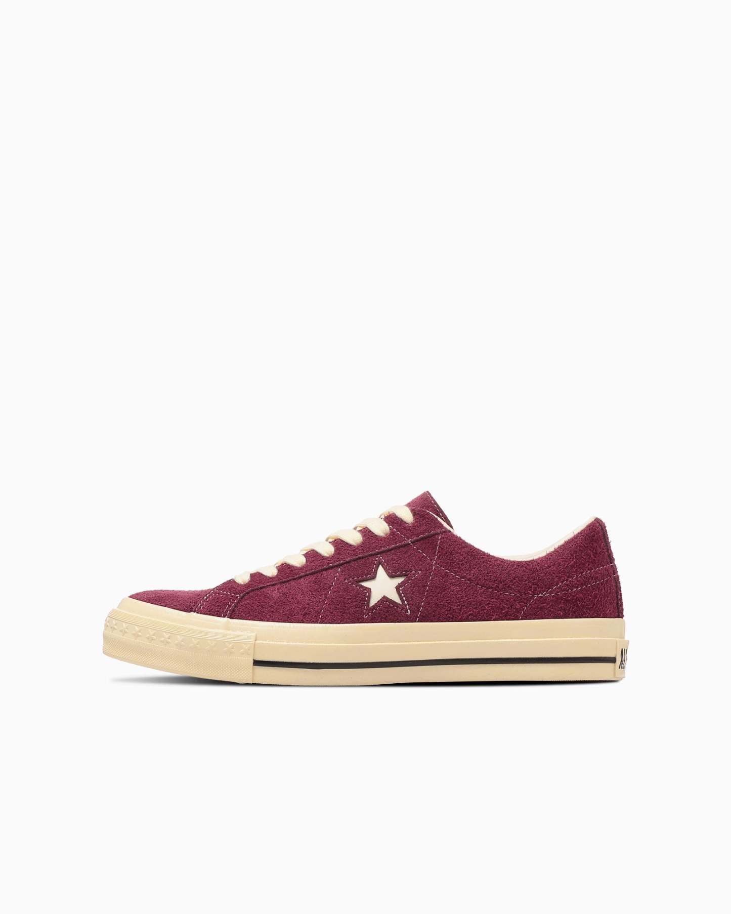 CONVERSE ONE STAR AGED SUEDE AG - バーガンディー - 1