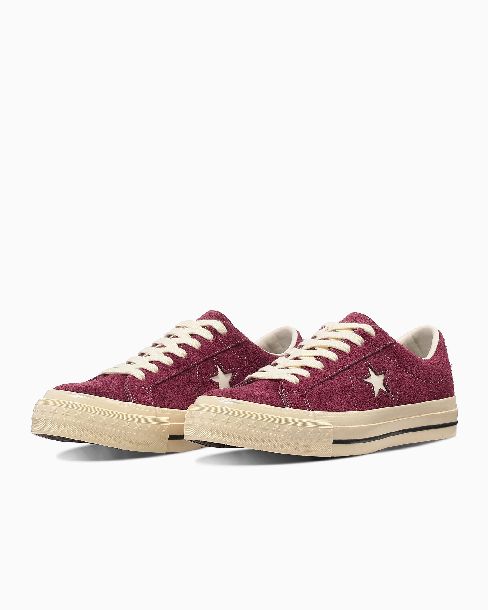 CONVERSE ONE STAR AGED SUEDE AG - バーガンディー - 2