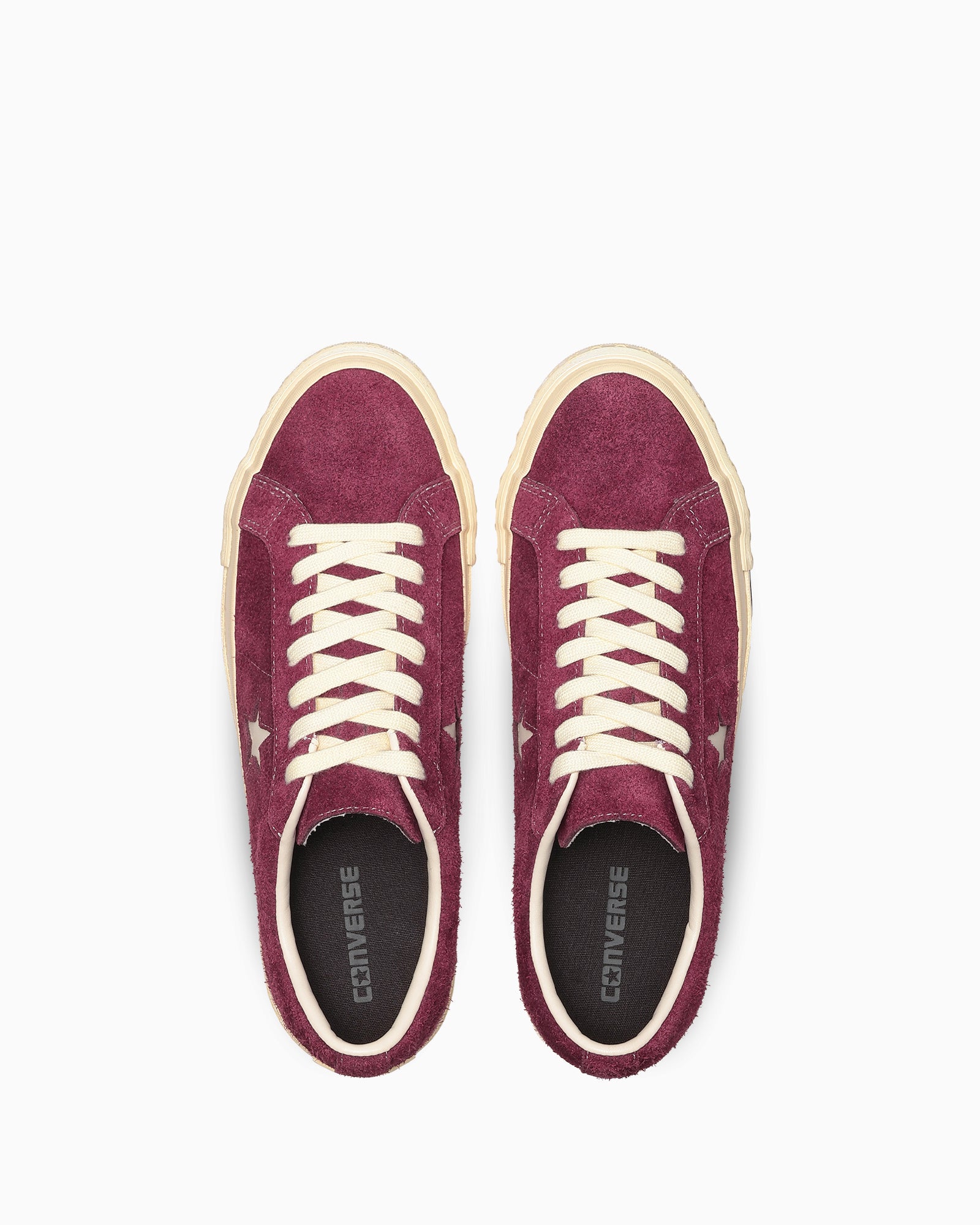 CONVERSE ONE STAR AGED SUEDE AG - バーガンディー - 4