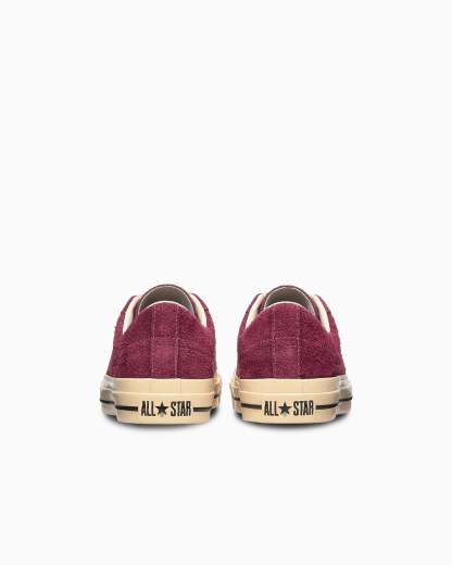 CONVERSE ONE STAR AGED SUEDE AG - バーガンディー - 5