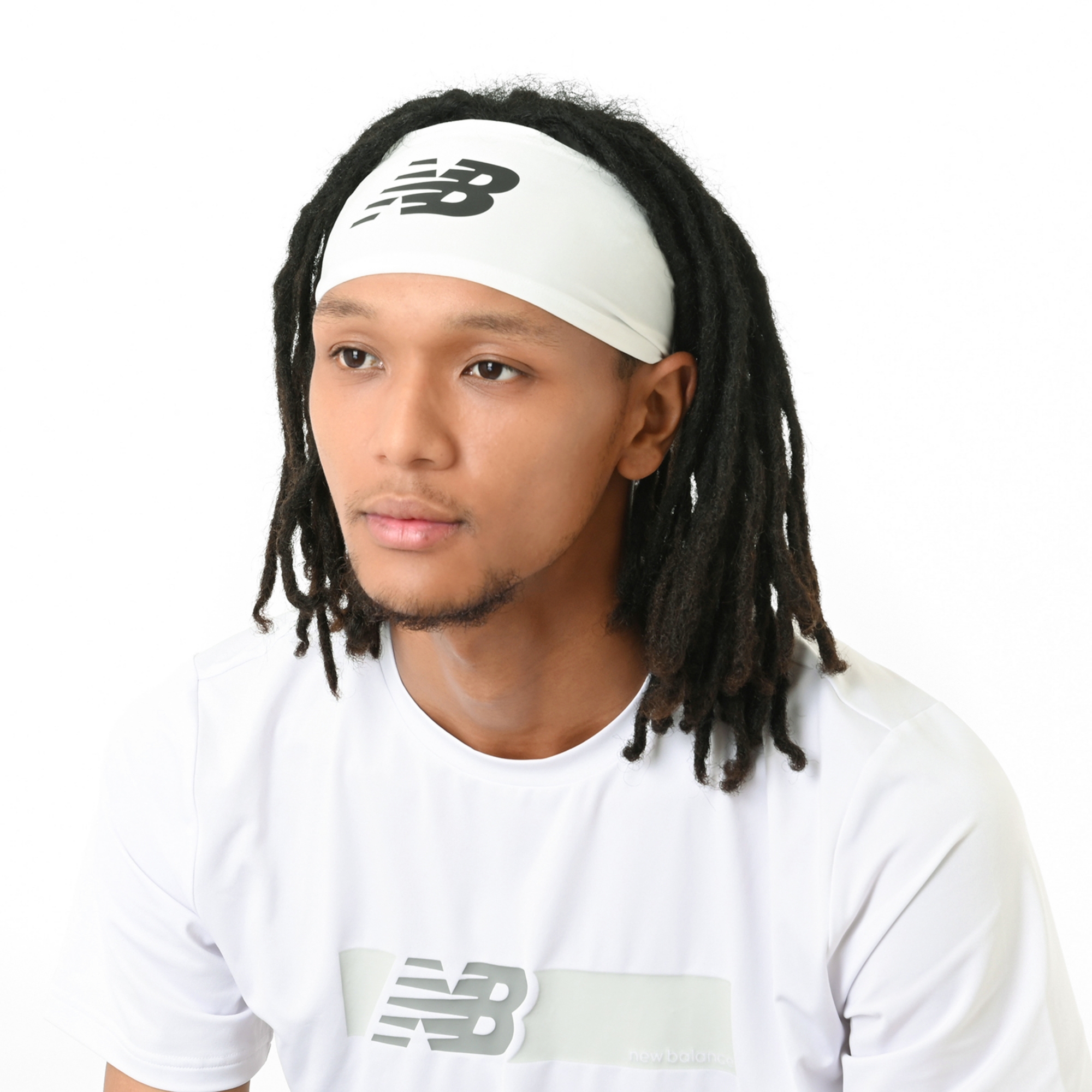 New Balance Skull Wrap ヘッドバンド, LAH13020WT