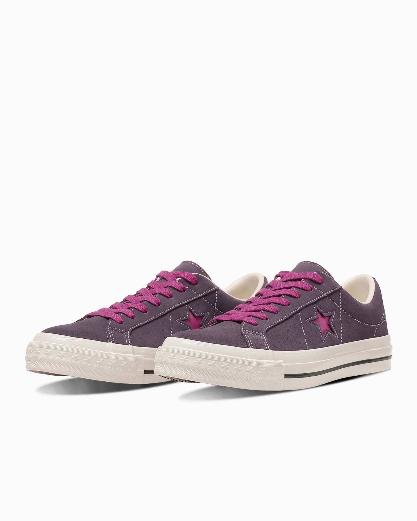 CONVERSE ONE STAR AGED SUEDE - パープル/ピンク - 2