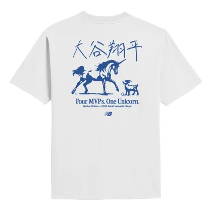 New Balance 大谷翔平 Unicorn ショートスリーブTシャツ2025, AMT55399WT