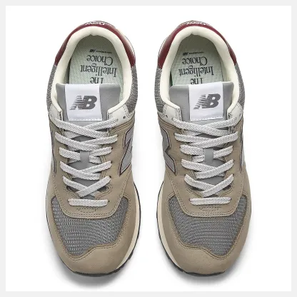 New Balance 574 U574SKB ARID STONE with MONARCH BURGUNDY
