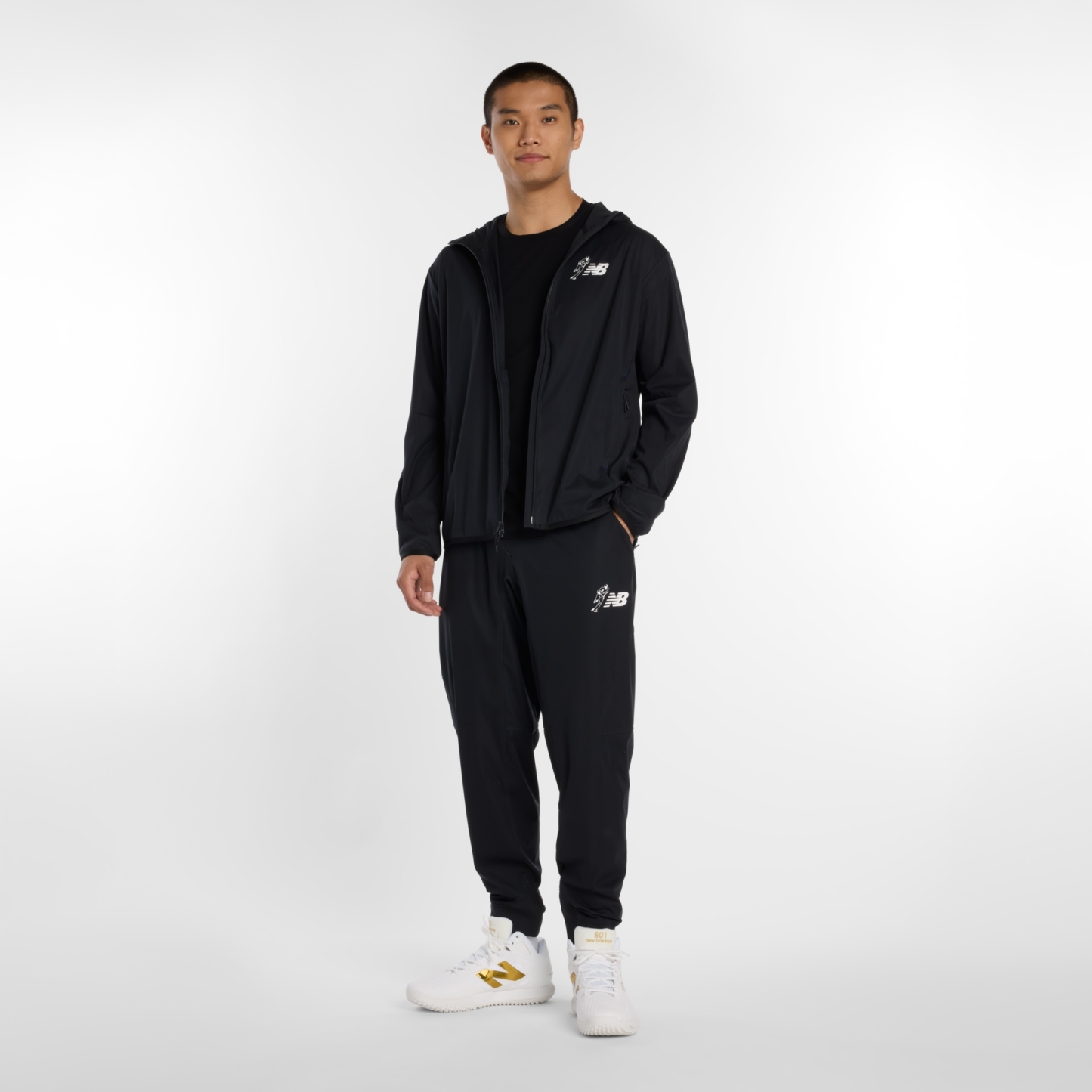 New Balance 大谷翔平シグネチャーパフォーマンスウォームアップジャケット, MT61B54UBK