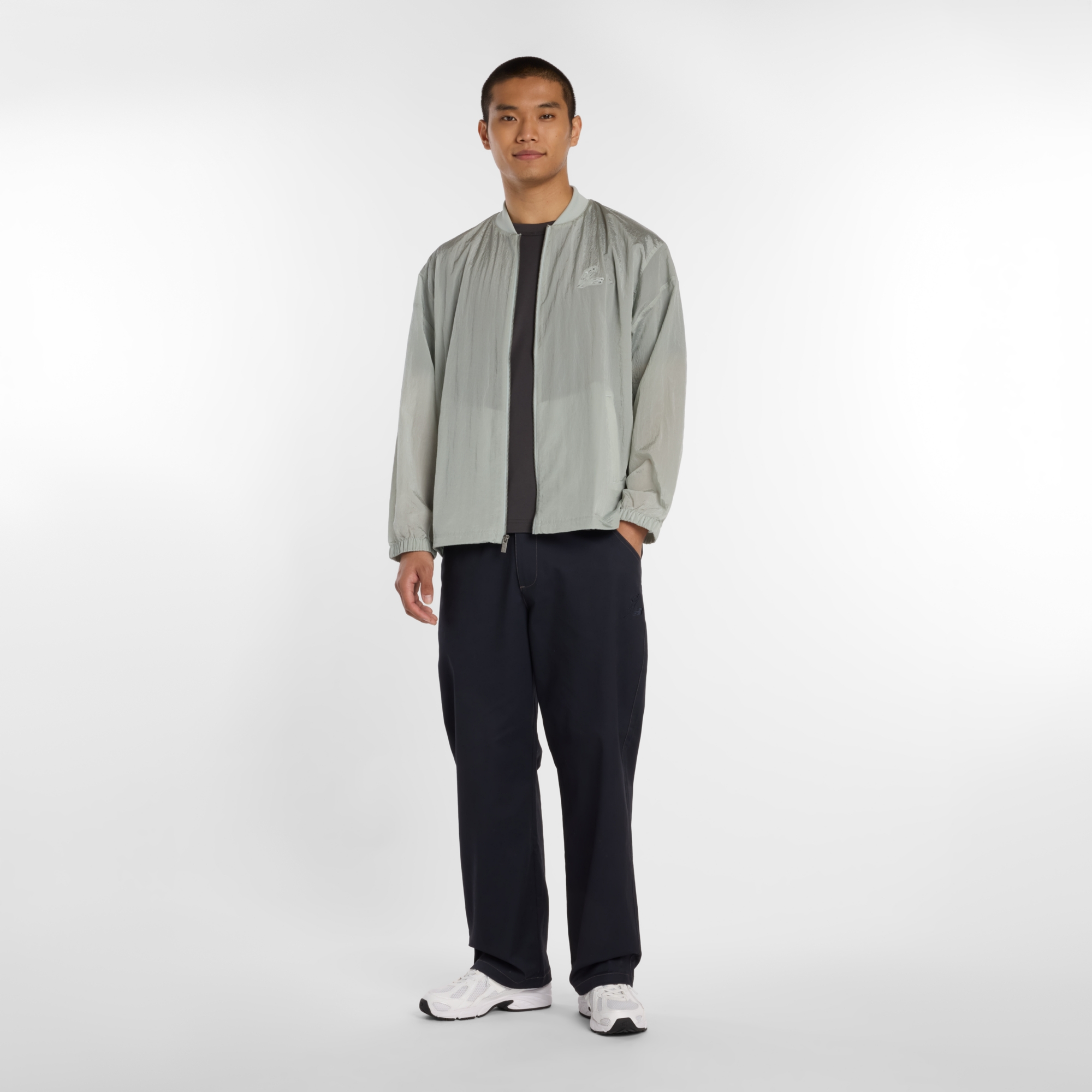 New Balance 大谷翔平シグネチャークリンクルナイロンジャケット, MJ61T0GGAAQ