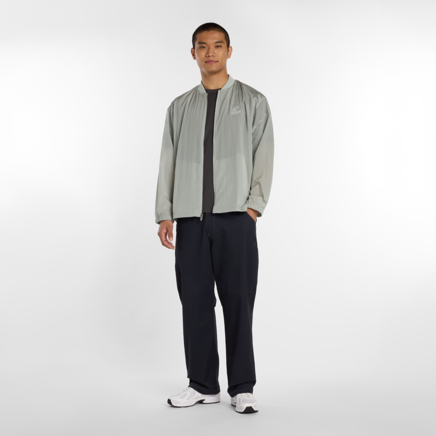 New Balance 大谷翔平シグネチャークリンクルナイロンジャケット, MJ61T0GGAAQ