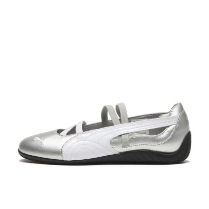 PUMA W SPEEDCAT BALLET METALLIC - 01SILVER/WH