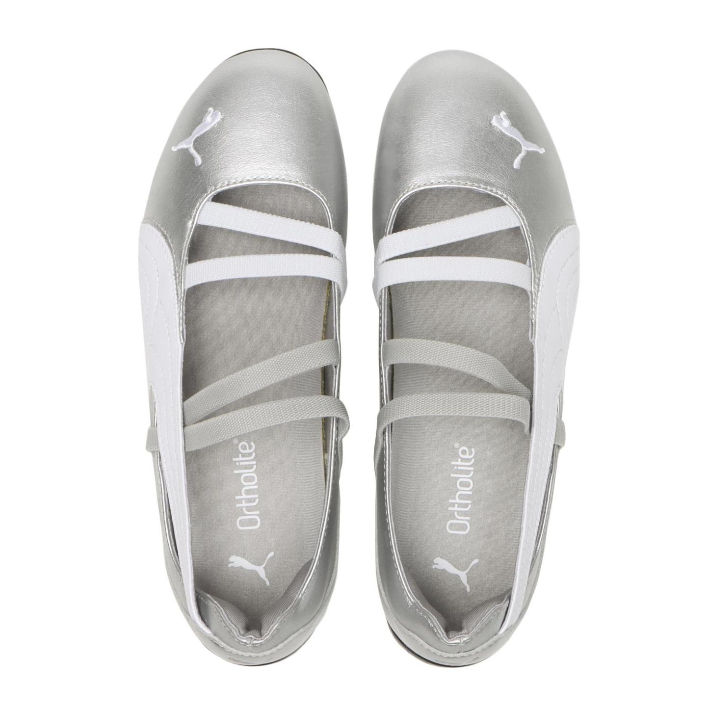 PUMA W SPEEDCAT BALLET METALLIC - 01SILVER/WH
