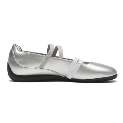 PUMA W SPEEDCAT BALLET METALLIC - 01SILVER/WH