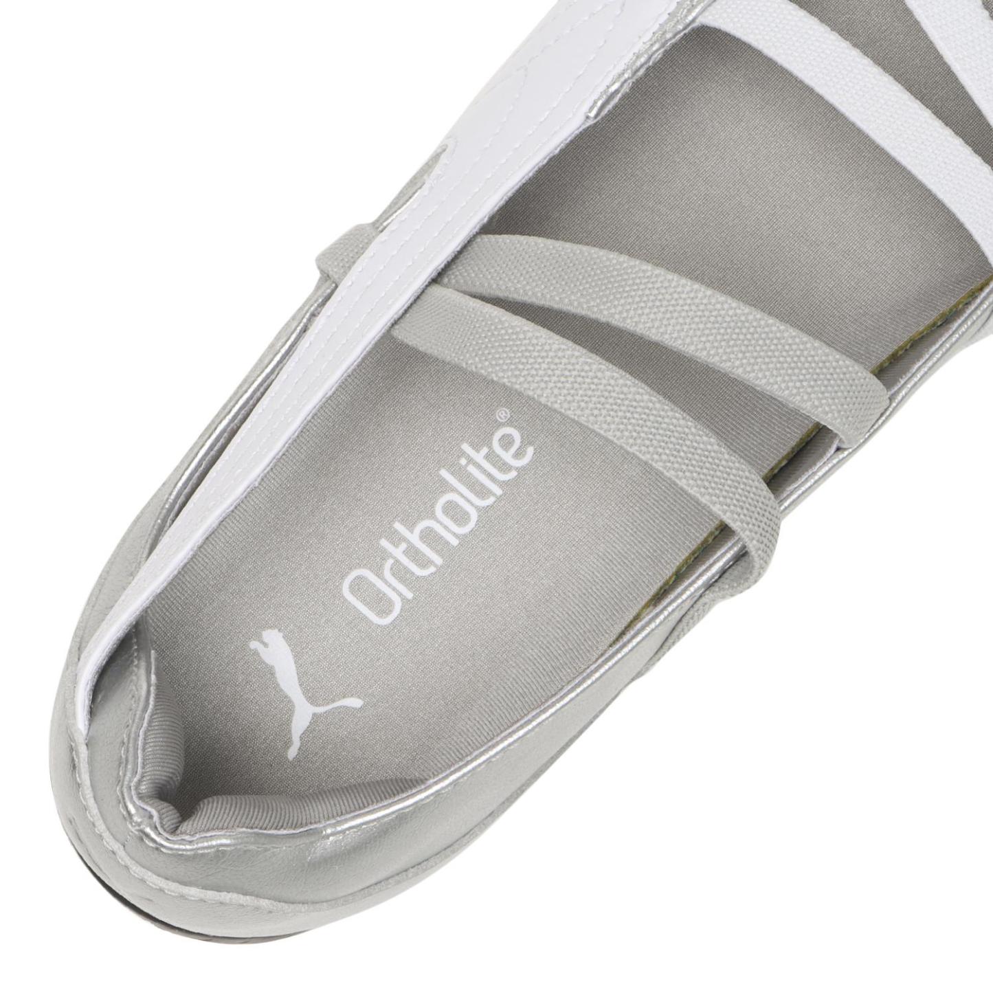 PUMA W SPEEDCAT BALLET METALLIC - 01SILVER/WH