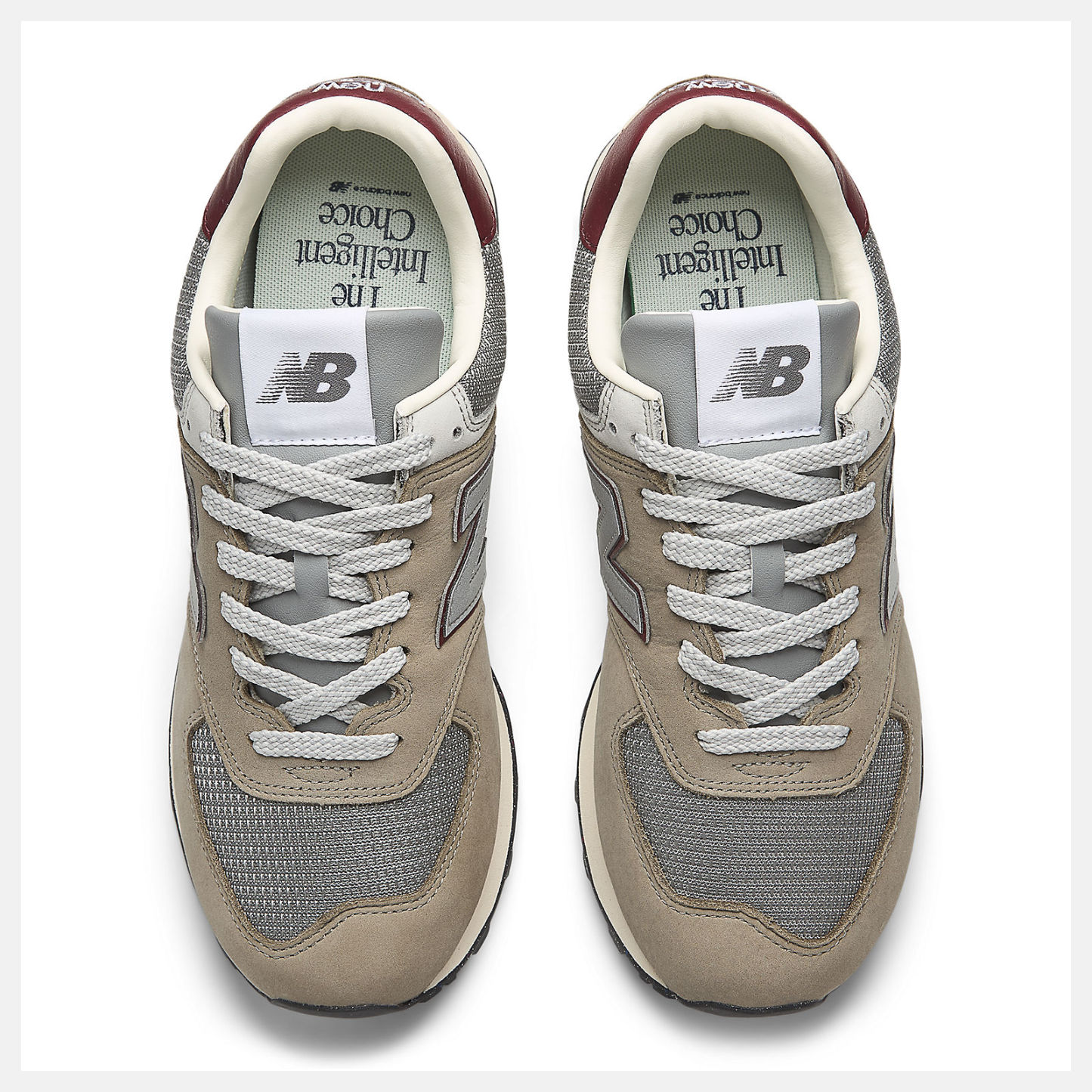 New Balance 574 U574SKB ARID STONE with MONARCH BURGUNDY