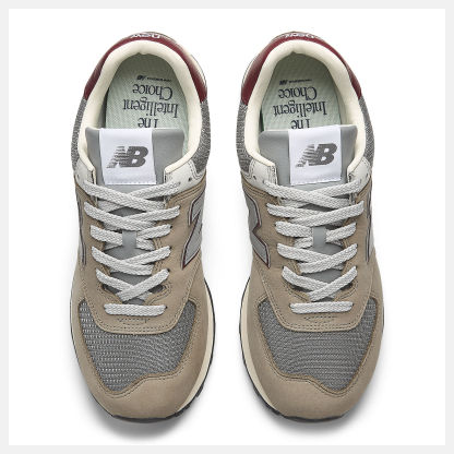 New Balance 574 U574SKB ARID STONE with MONARCH BURGUNDY