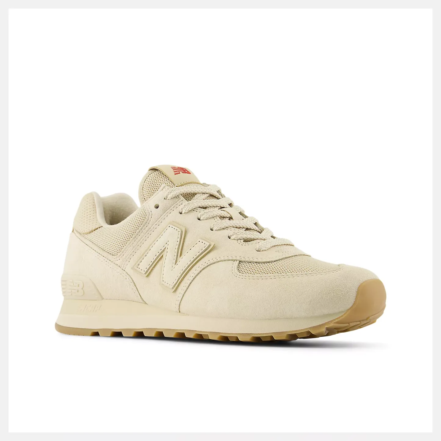 New Balance Lunar New Year 574 U5742EB SANDSTONE with SHADOW RED and GUM 090