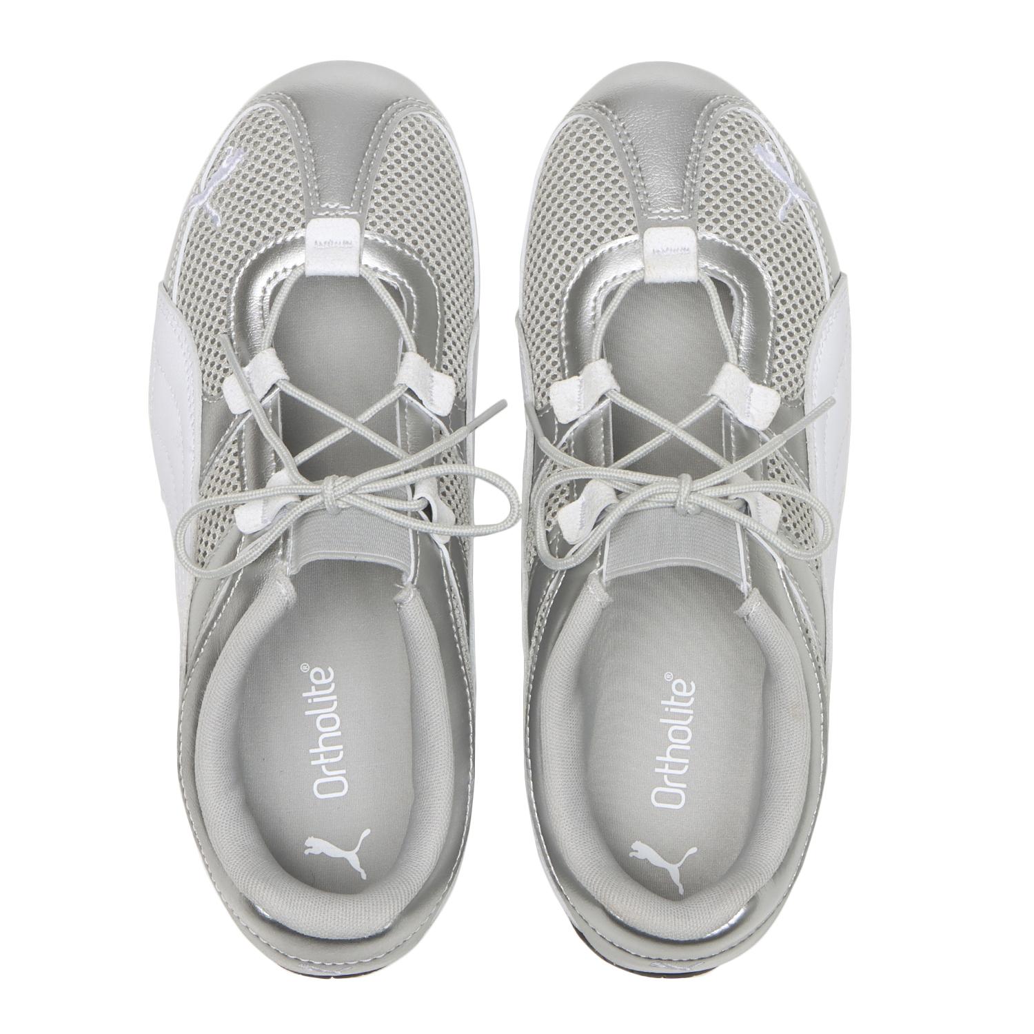 PUMA W SPEEDCAT GO METALLIC - 01SILVER/WH