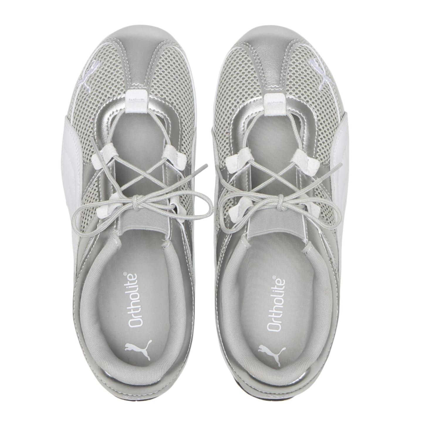 PUMA W SPEEDCAT GO METALLIC - 01SILVER/WH