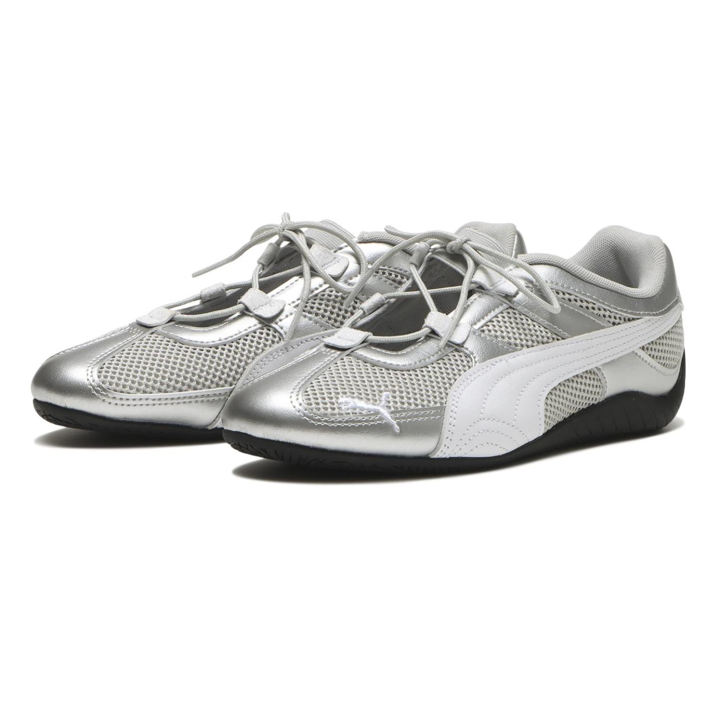 PUMA W SPEEDCAT GO METALLIC - 01SILVER/WH