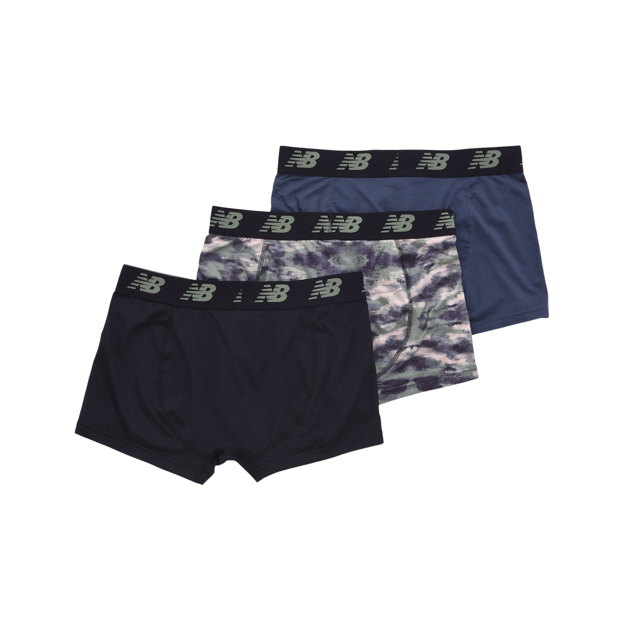 New Balance プレミアムボクサー 3インチ前閉じ3P, LAU13009THN