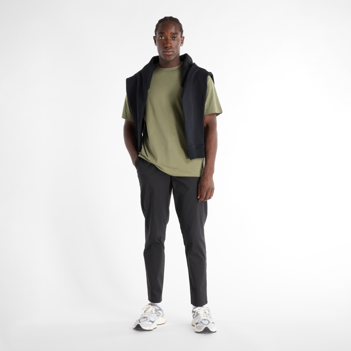New Balance Athletics スタンダード テーパード パンツ 30インチ, MP43554BK