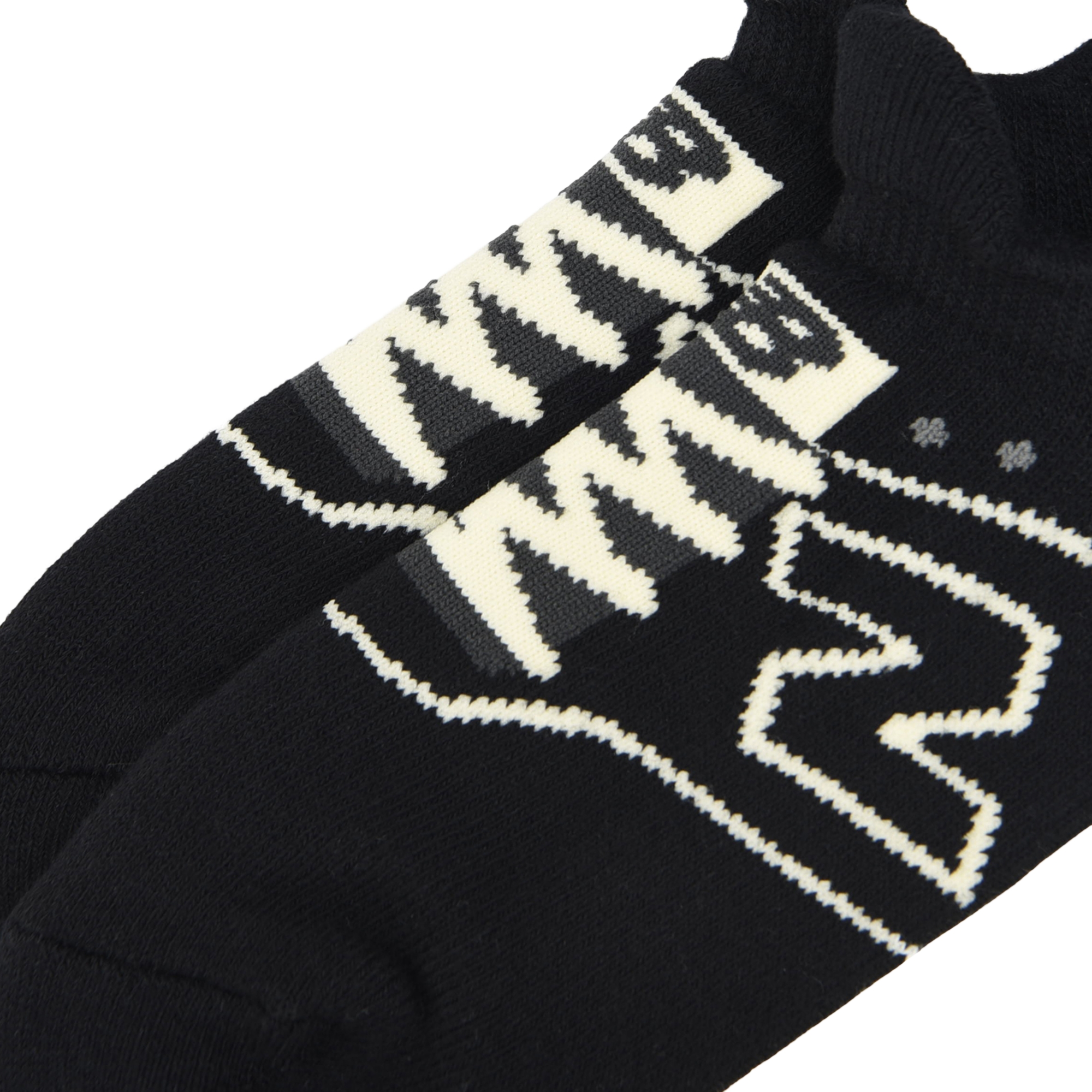 New Balance スニーカー柄パイルソックス, LAS35701BK
