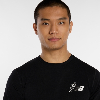 New Balance 大谷翔平シグネチャーパフォーマンス半袖トップ, MT614587BK
