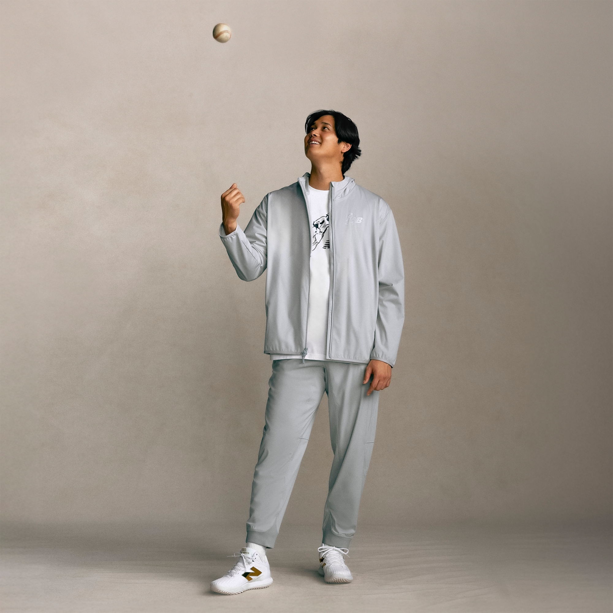 New Balance 大谷翔平シグネチャーパフォーマンスウォームアップジャケット, MT61B54UAAQ