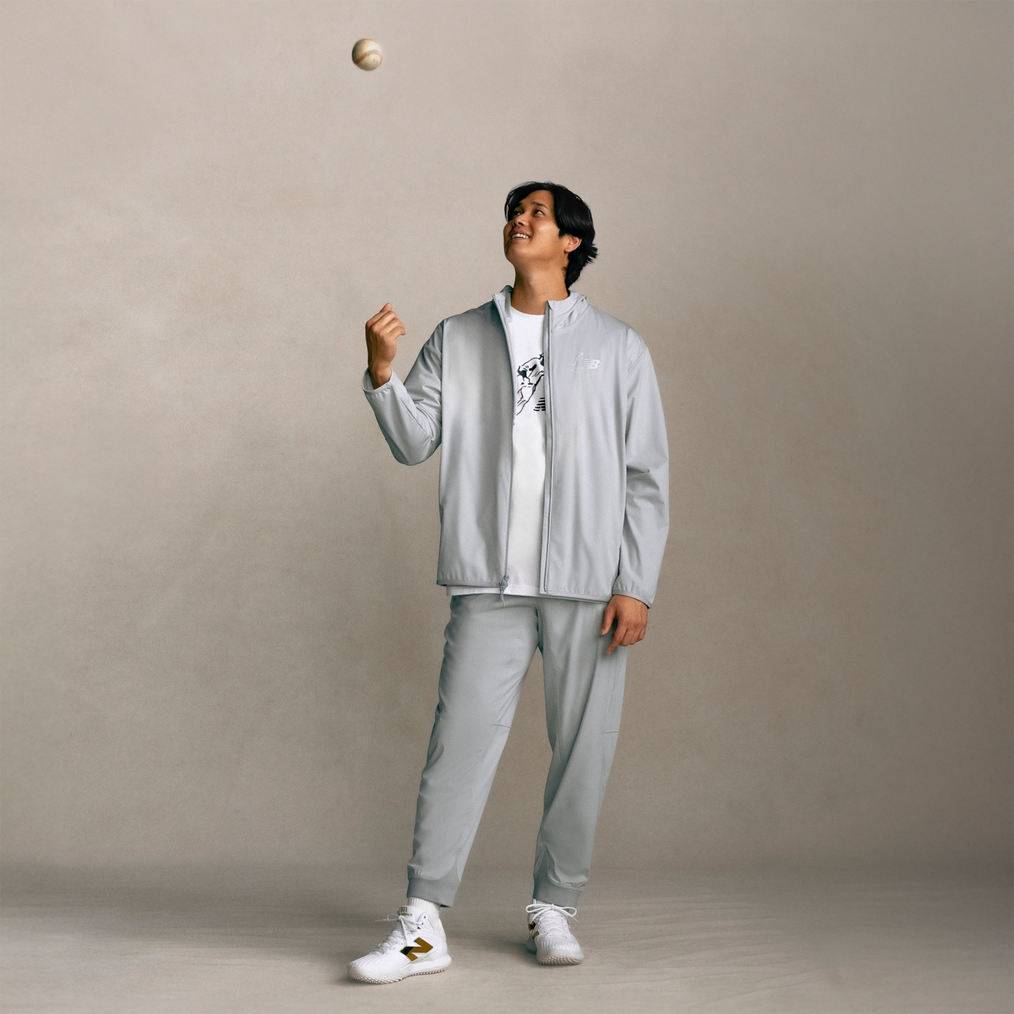 New Balance 大谷翔平シグネチャーパフォーマンスウォームアップジャケット, MT61B54UAAQ