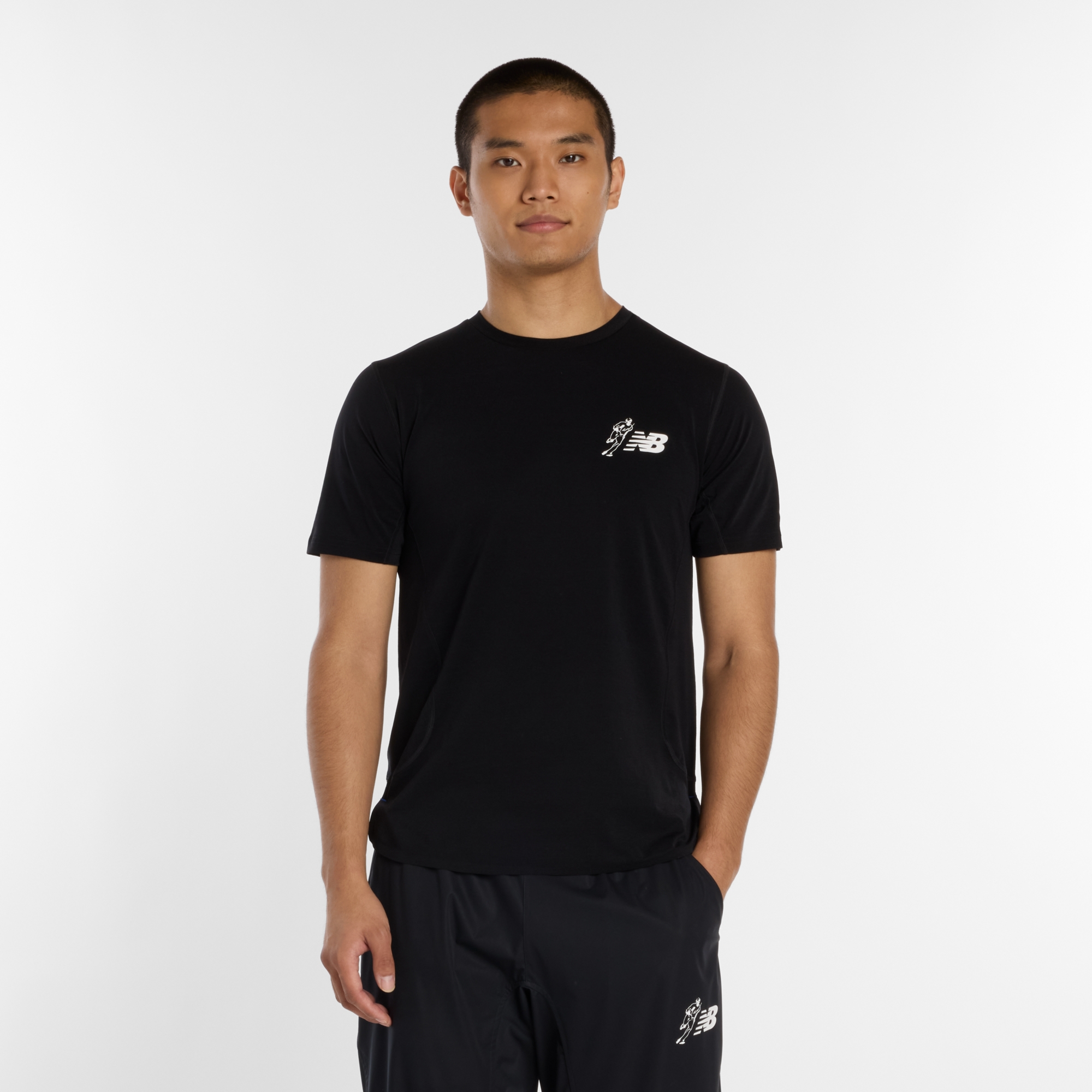 New Balance 大谷翔平シグネチャーパフォーマンス半袖トップ, MT614587BK