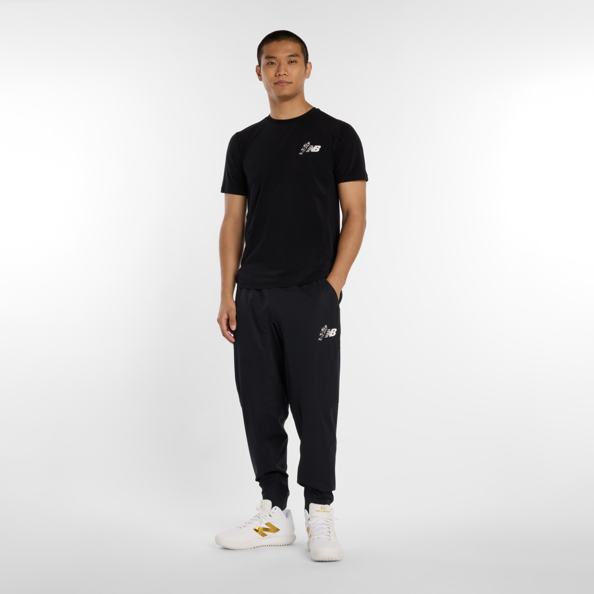 New Balance 大谷翔平シグネチャーパフォーマンス半袖トップ, MT614587BK