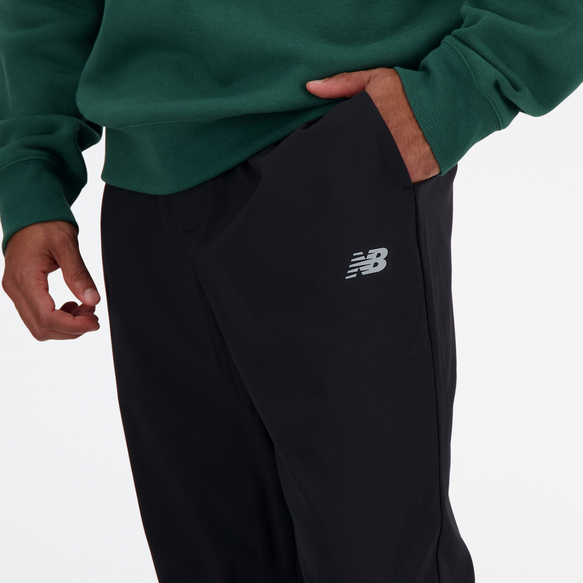 New Balance AC テーパードパンツ28インチ（レギュラー）, AMP41060BK