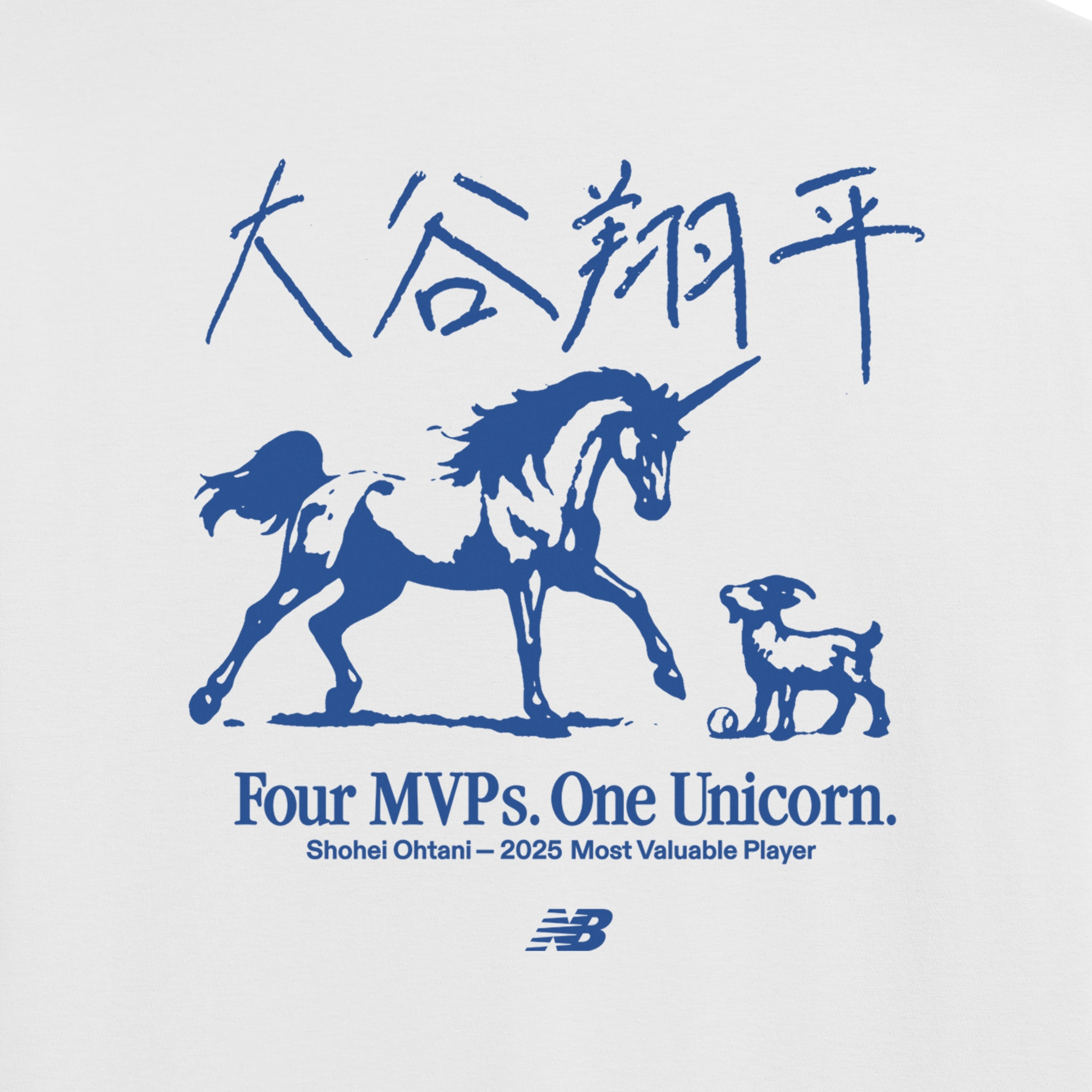 New Balance 大谷翔平 Unicorn ショートスリーブTシャツ2025, AMT55399WT