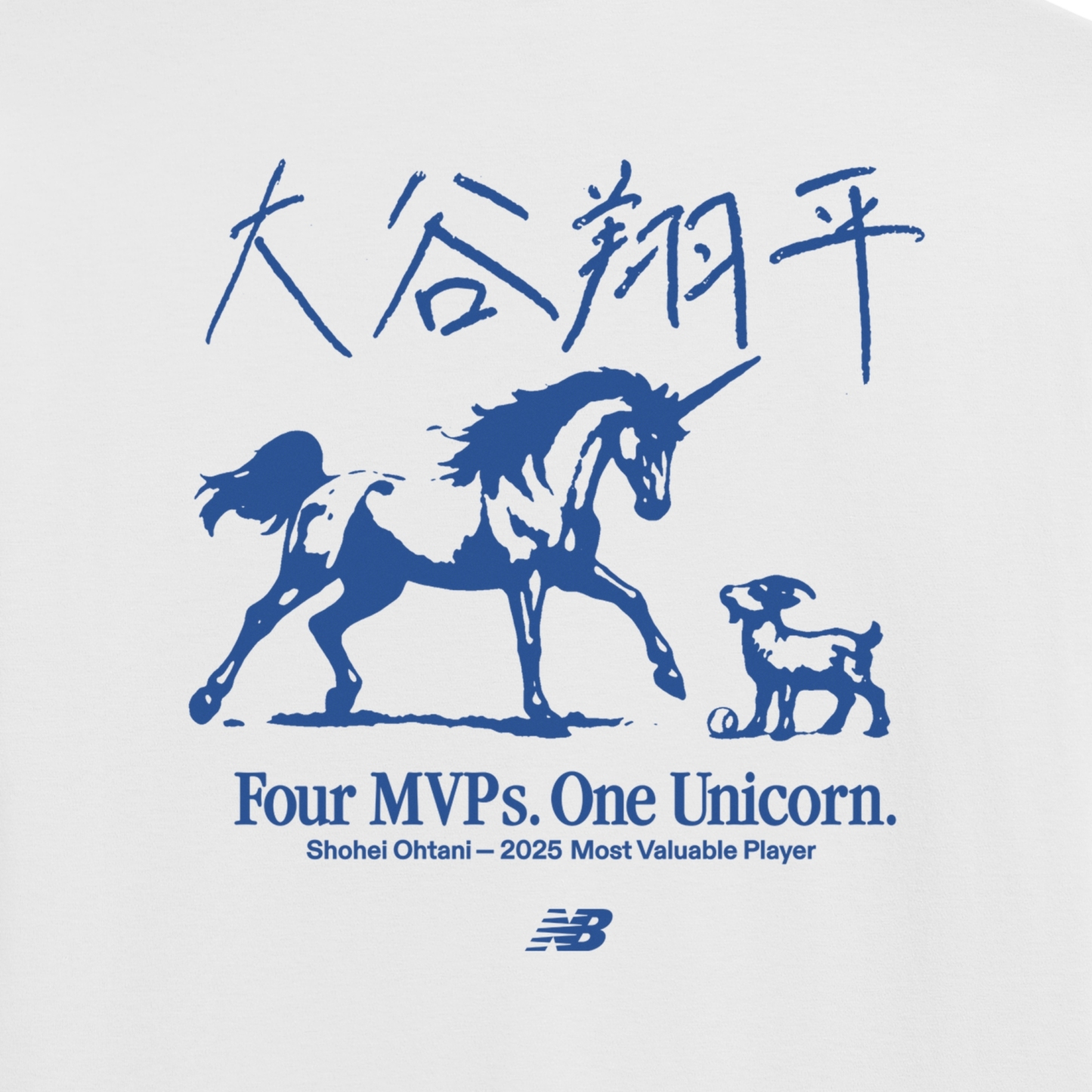 New Balance 大谷翔平 Unicorn ショートスリーブTシャツ2025, AMT55399WT