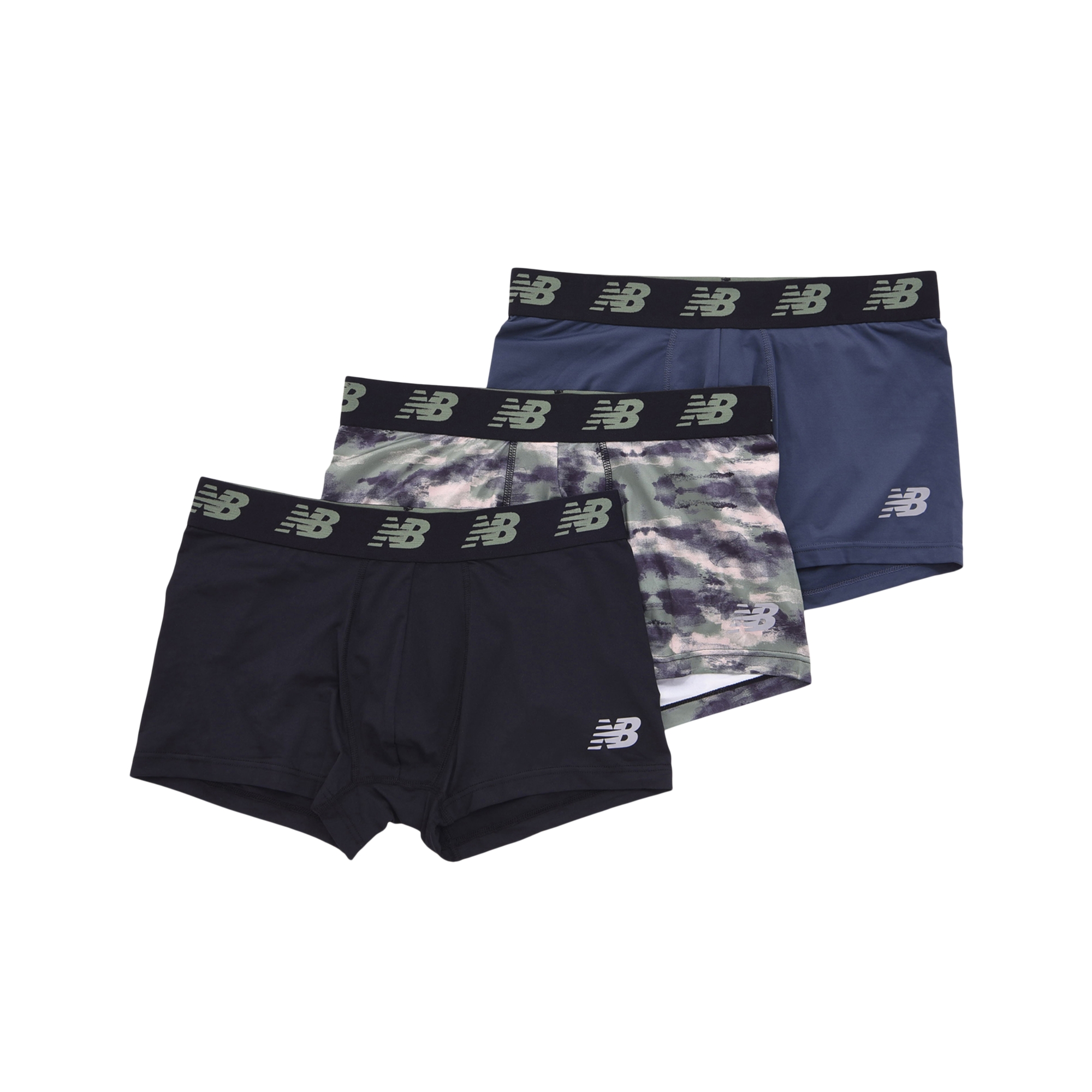 New Balance プレミアムボクサー 3インチ前閉じ3P, LAU13009THN