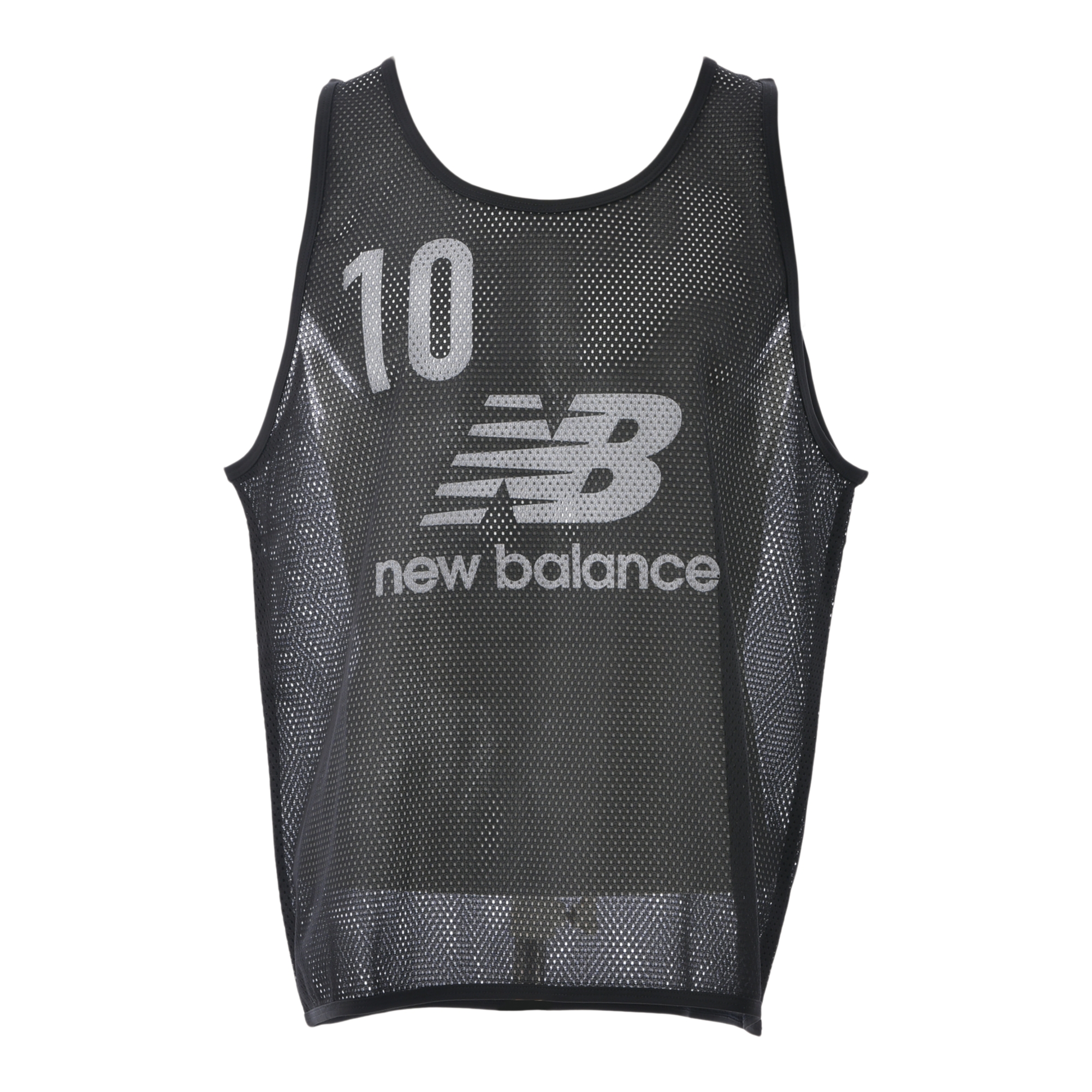 New Balance ビブス No.2-No.11までの10枚入り。専用メッシュ袋付き, JMTF0505BK
