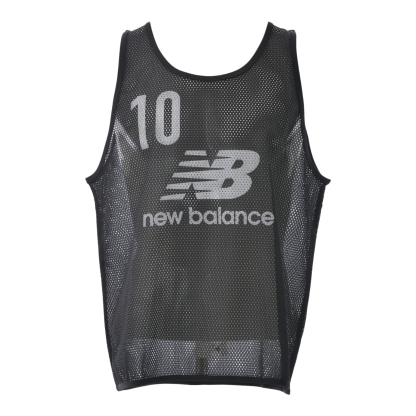 New Balance ビブス No.2-No.11までの10枚入り。専用メッシュ袋付き, JMTF0505BK