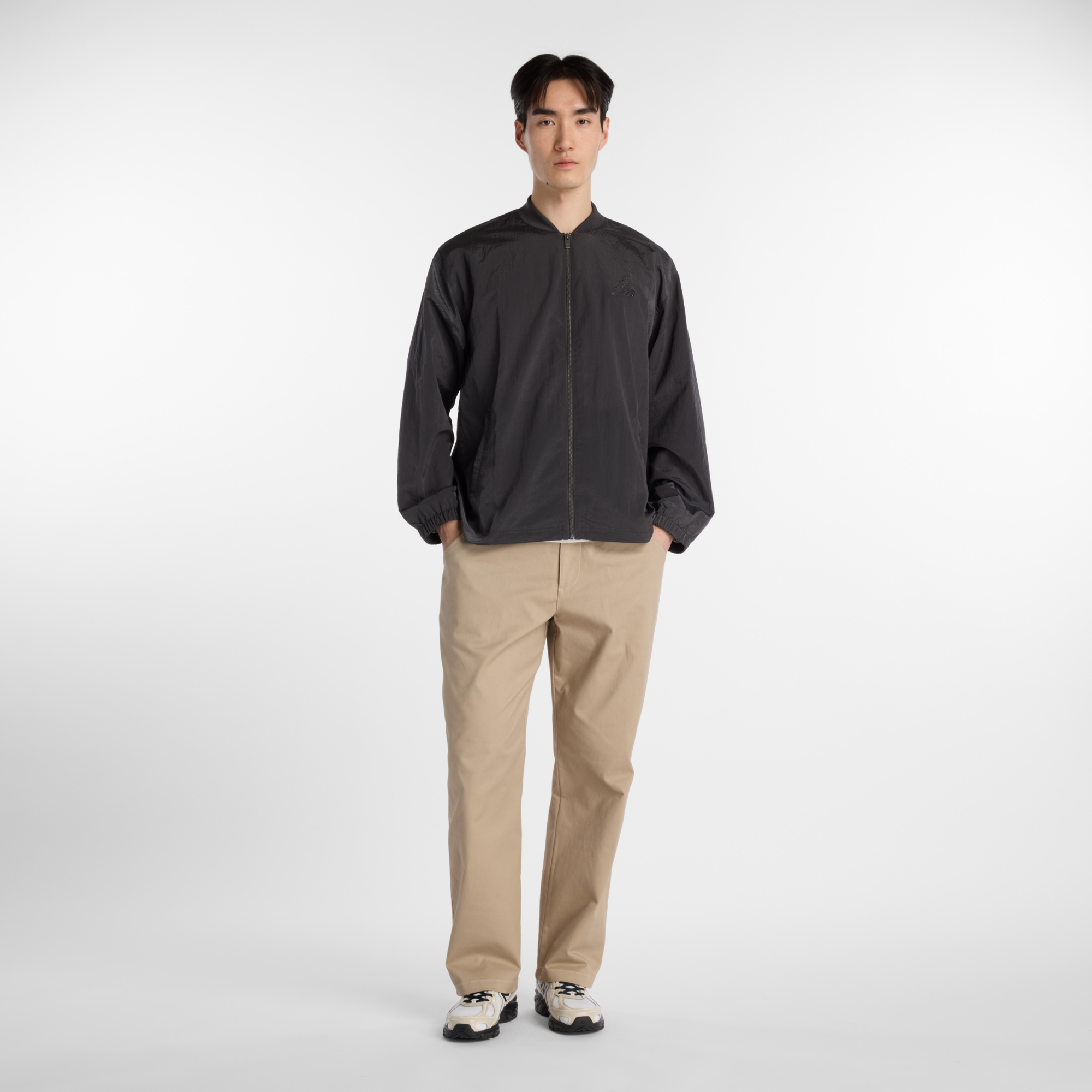 New Balance 大谷翔平シグネチャークリンクルナイロンジャケット, MJ61T0GGABR