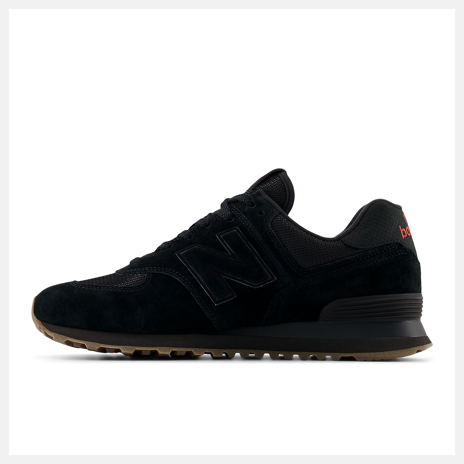 New Balance Lunar New Year 574 U5748HM BLACK with SHADOW RED and GUM 070