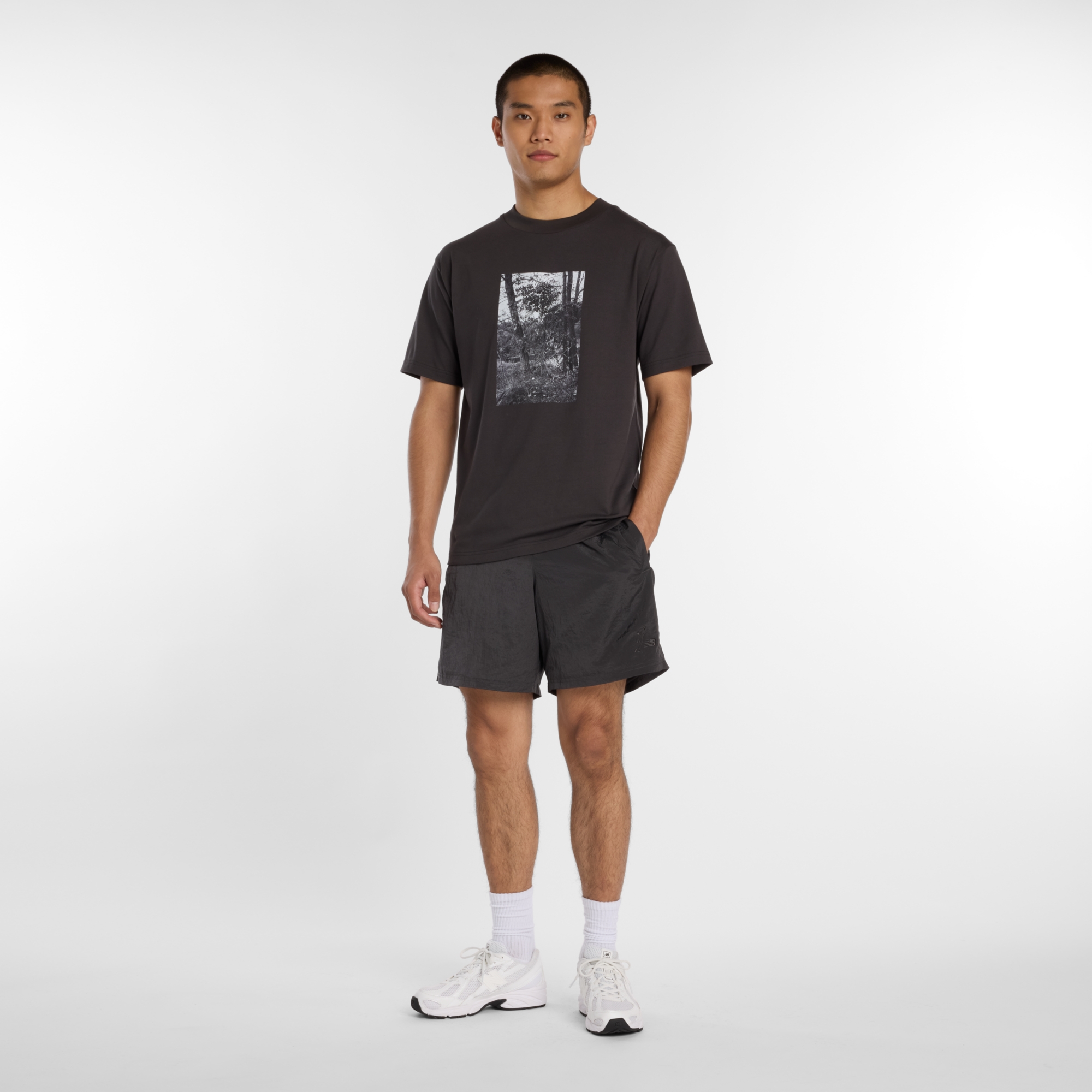 New Balance 大谷翔平シグネチャーフォト半袖Tシャツ4, MT61E6XLABR