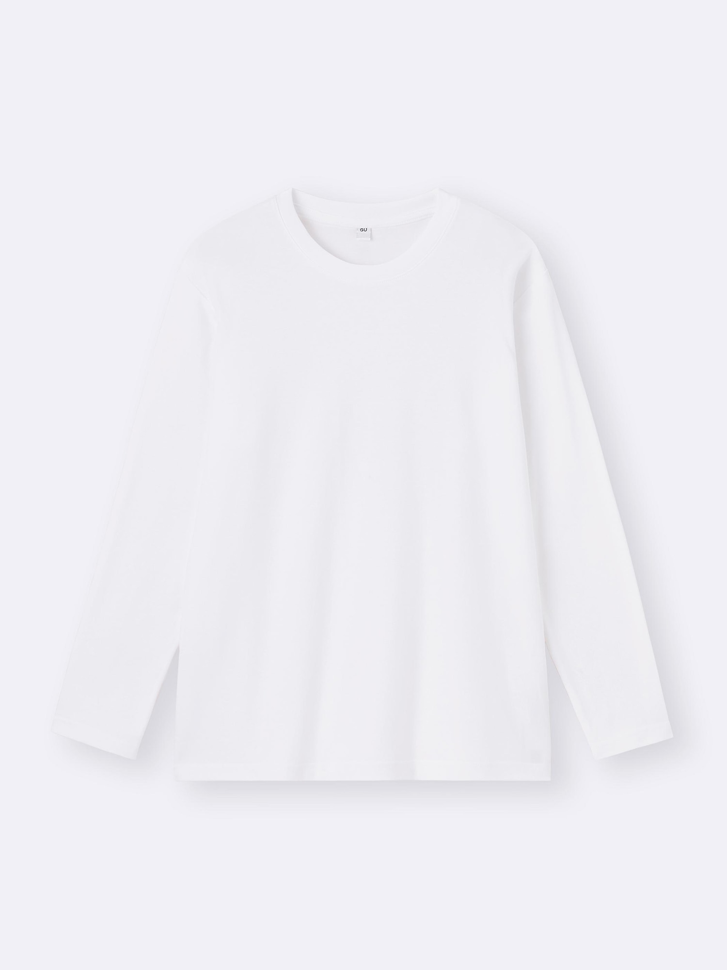 ソフトコットンクルーネックT(長袖) - 00 WHITE