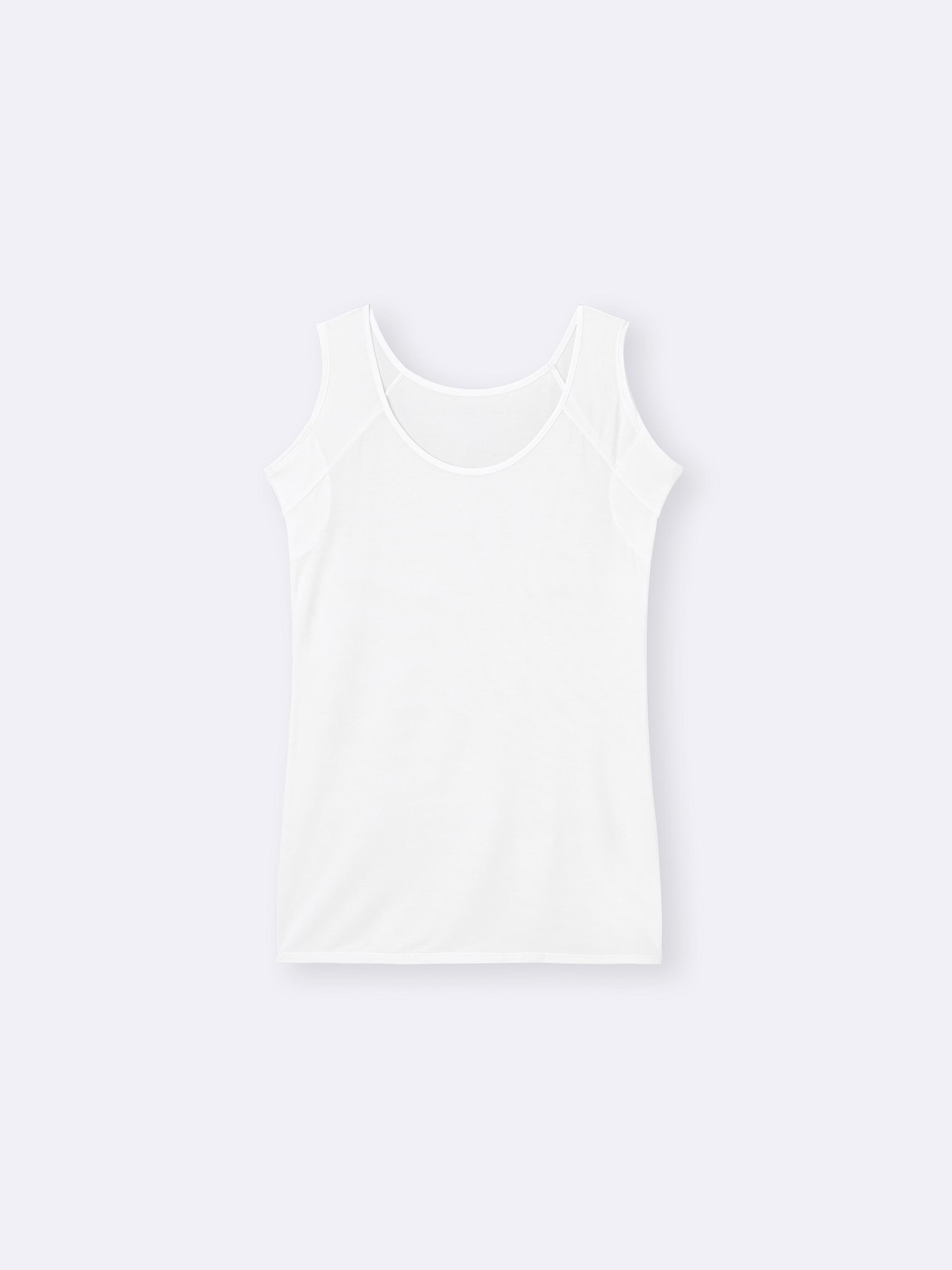 スタイルドライタンクトップ(汗取り付き) - 01 OFF WHITE